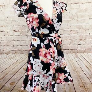 Miami Francesca’s floral wrap dress